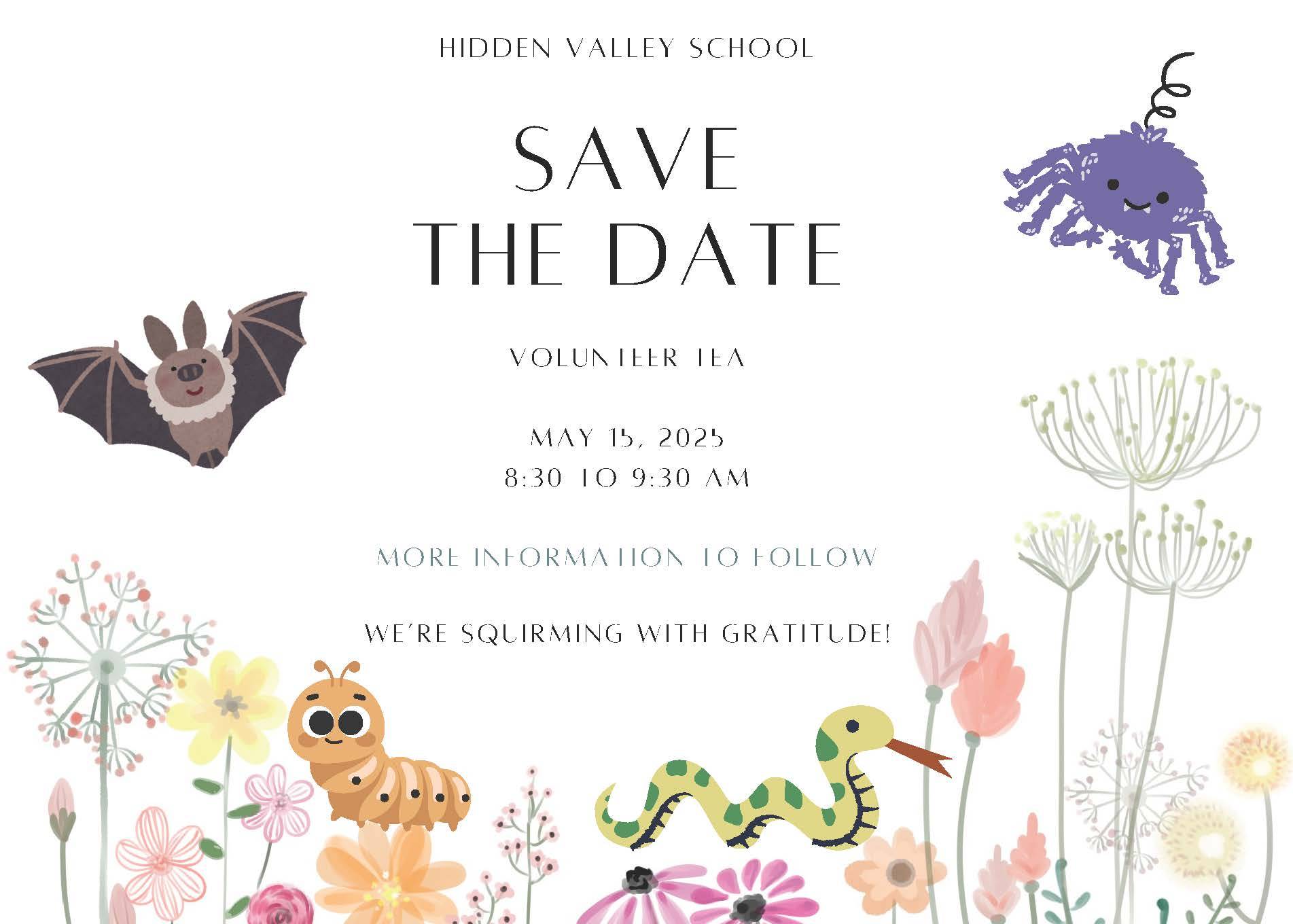 Volunteer Tea Save the Date
